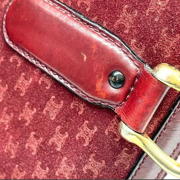 Celine Vintage 80s Diffusion Monogram Satchel Bag – Made in Italy - Picture 14 of 16